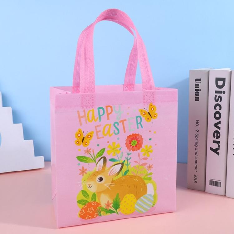 4PCS Easters Themed Bags Easters Supplies Children Craft Bag Handmade Festival Basket for Craft and Holiday Decorations