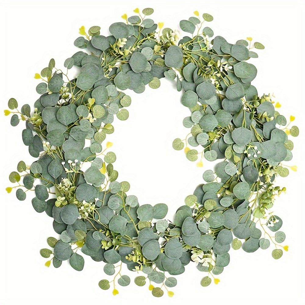 180cm Eucalyptus Leaf Vine Artificial Green Plant Realistic Vine Home Decoration A