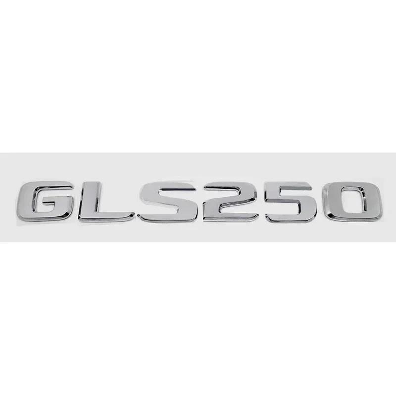Car Digital Alphabet Trunk Emblem Badge Decal for Mercedes Benz GLS200 GLS250 GLS260 GLS300 GLS320 GLS350 GLS500 GLS550 GLS600