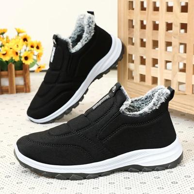 2024 Nieuwe Winter Heren Katoenen Schoenen Antislip Heren Sneeuwlaarzen Mode Unisex Warme Casual Schoenen Slijtvaste Heren Platformlaarzen