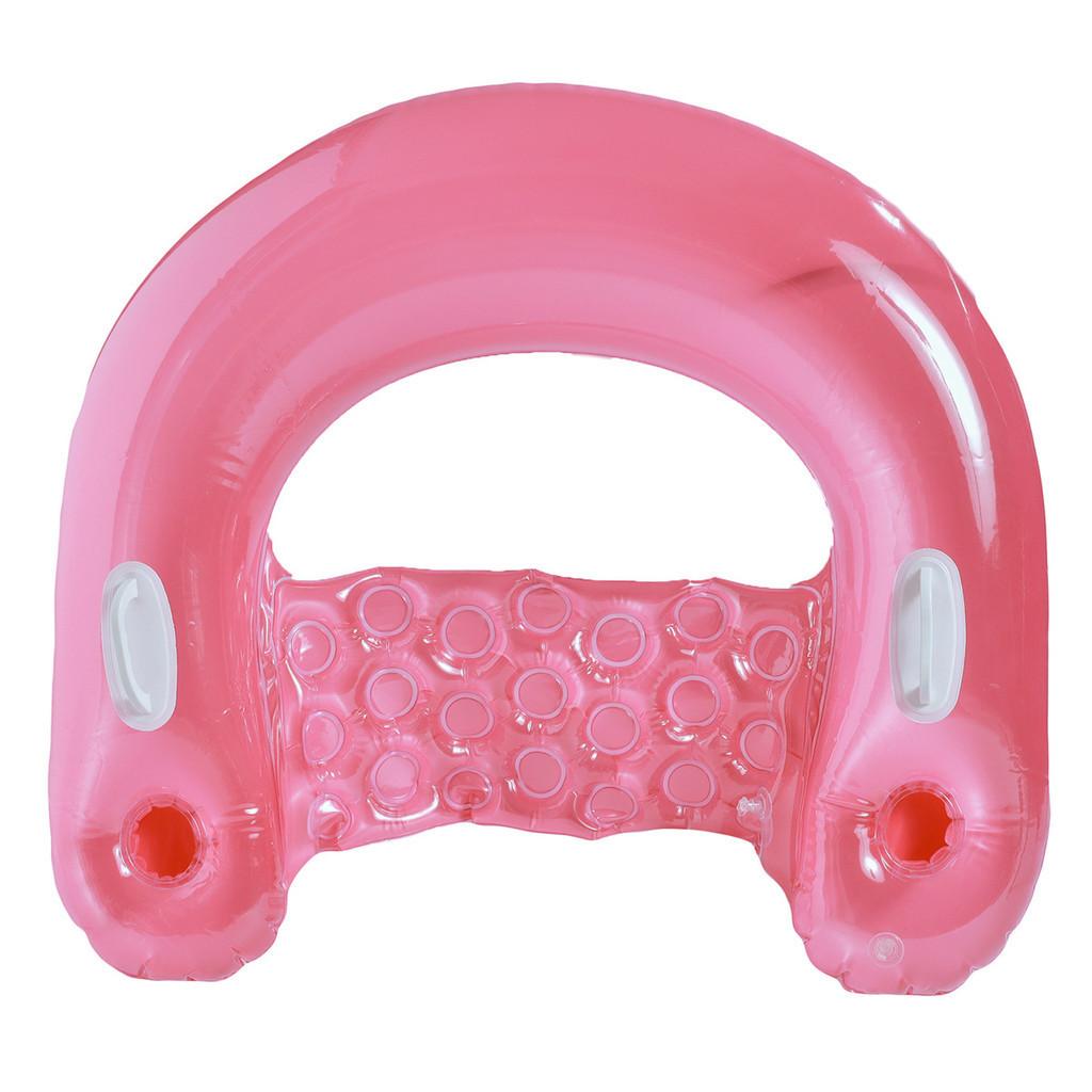 

Adult Child And Ushaped Water Inflatable Floating Swimming Ring Backrest With розовый