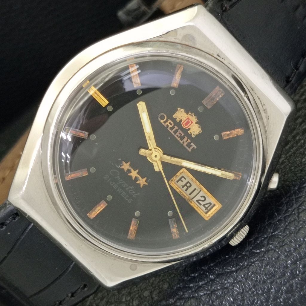 

АВТОМАТИЧЕСКИЕ 46943 ВИНТАЖНЫЕ ORIENT CRYSTAL ЯПОНИЯ МУЖСКИЕ ОРИГИНАЛЬНЫЙ ЦИФЕРБЛАТ ЧАСЫ a701898-5 R207-a701898