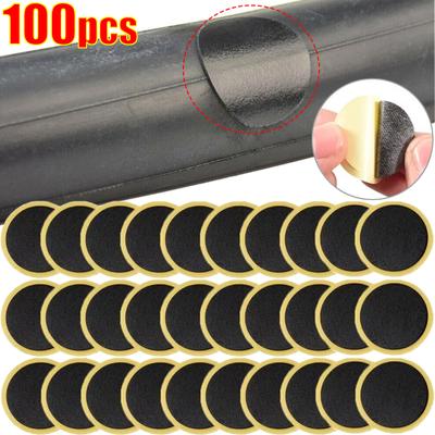 100 Stück Fahrrad-Reifenflicken ohne Kleber, Fahrrad-Reifenflicken-Werkzeug ohne Kleber, schnelltrocknend, Fahrradzubehör