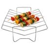 Stainless Steel V-shaped Baking Rack Metal Turkey BBQ Rack Roasting Rack Kitchen Barbecue Utensils For Turkey Vegetable Meat