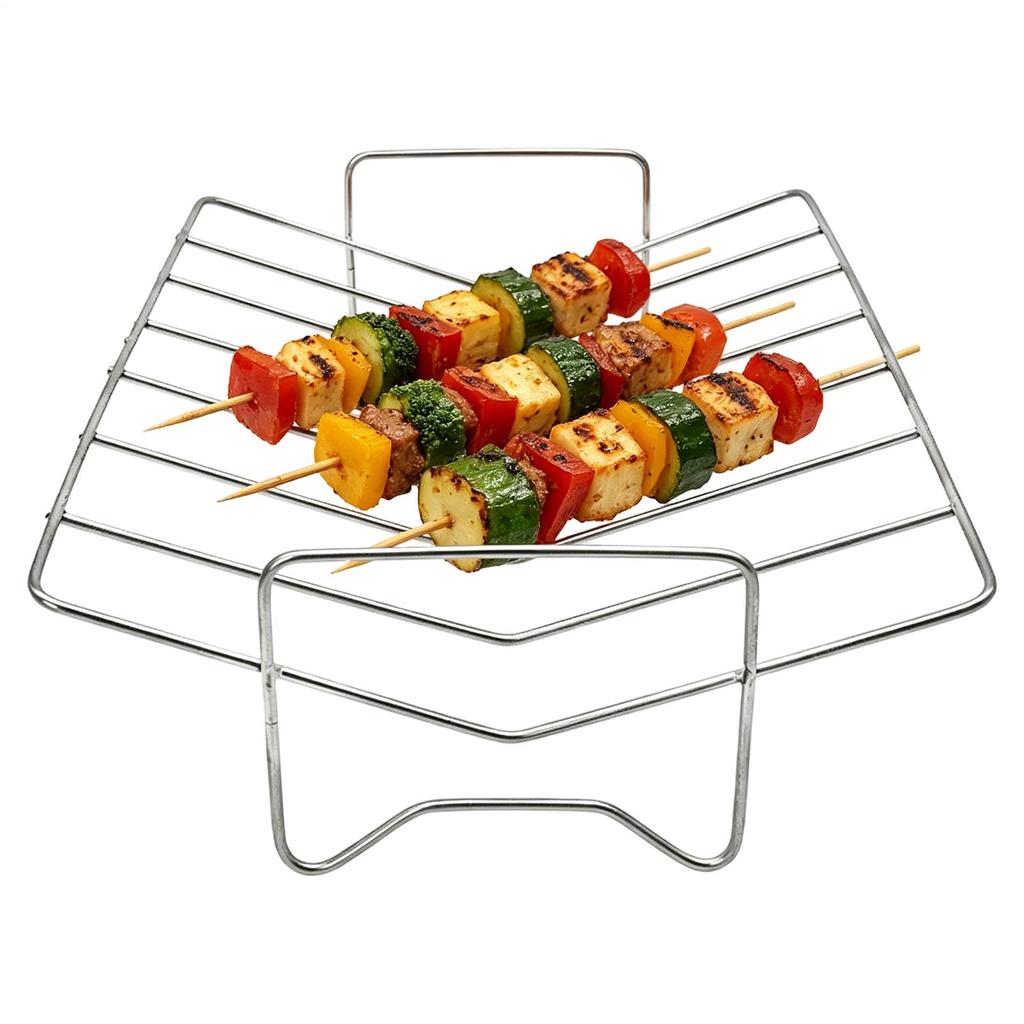 Stainless Steel V-shaped Baking Rack Metal Turkey BBQ Rack Roasting Rack Kitchen Barbecue Utensils For Turkey Vegetable Meat