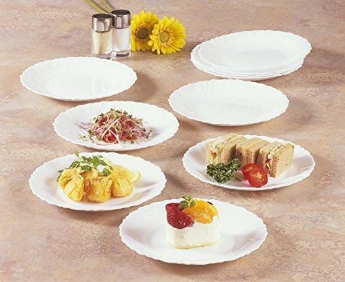 Bormioli Rocco Sturdy White Plates, Set of 10