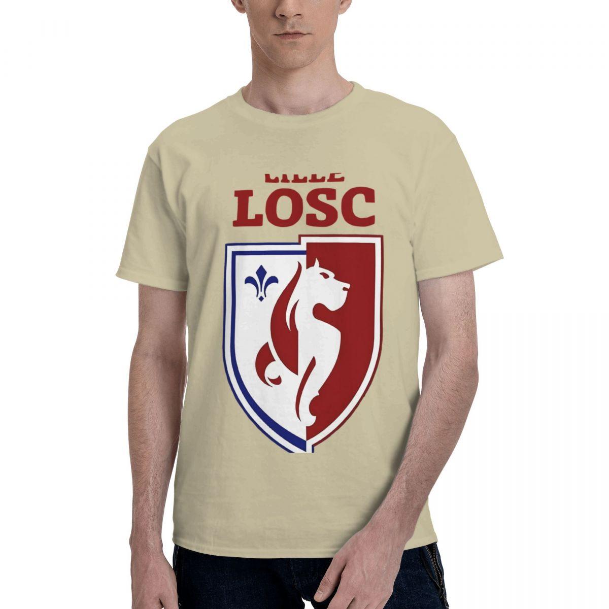 

Lille Losc 1 100 Cotton Casual Breathable Confortable Man New In Tops And TShirts T Shirt Men XL