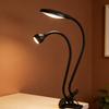 UV LED Nail Lamp Double-Headed Gooseneck Lamp with Clip for Gel Nails Manicure Dryer Curing Light for Home DIY Salon