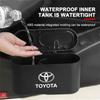 Can Auto Emblem Garbage Box Bin Storage Trash Car Accessories For Toyota Chr Corolla Yaris Rav4 E150 E120 Land Cruiser 200