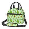 Süße Avocado-Print Isolierte Lunchtasche Wiederverwendbare Thermische Lunchbox für Damen Herren Wasserdichte Kühltasche für Picknick Schule Arbeit