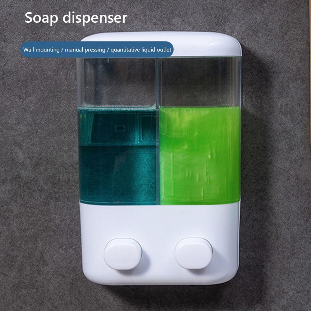500/1000ML Liquid Soap Dispenser Wall-Mount Liquid Soap Pump Dispenser Hand Liquid Dispenser for Detergent Shampoo Conditioner
