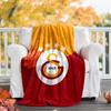 1pc Football Team (28) Theme Blanket - Digital Print, Polyester, Cozy for All Seasons, Perfect for Outdoor, Camping, and Travel