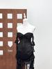 Exquisiter trägerloser Bodycon-Trompetenrock mit Perlenbesatz