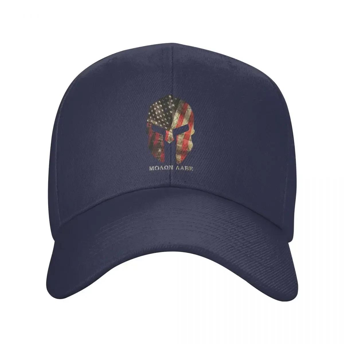 

Classic Unisex AmericanSpartan Molon Labe Sparta Baseball Cap Adult Adjustable Dad Hat WomenUnisex Sports Snapback Caps Adjustable Cap