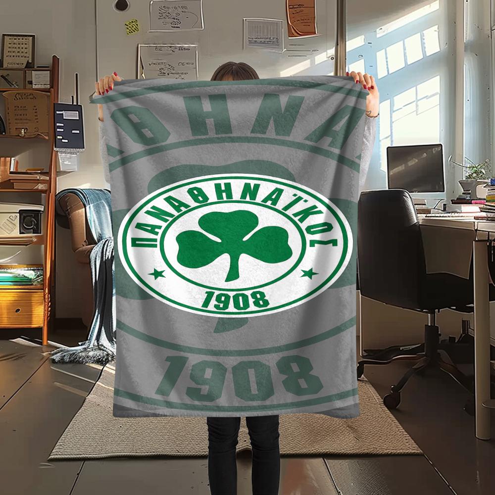 

Panathinaikos F.C Print Flannel Blanket,High quality Comfortable for All Seasons,Home Decor,Warmth and Comfort,Perfect for Christmas Gifts 80cm x 120cm