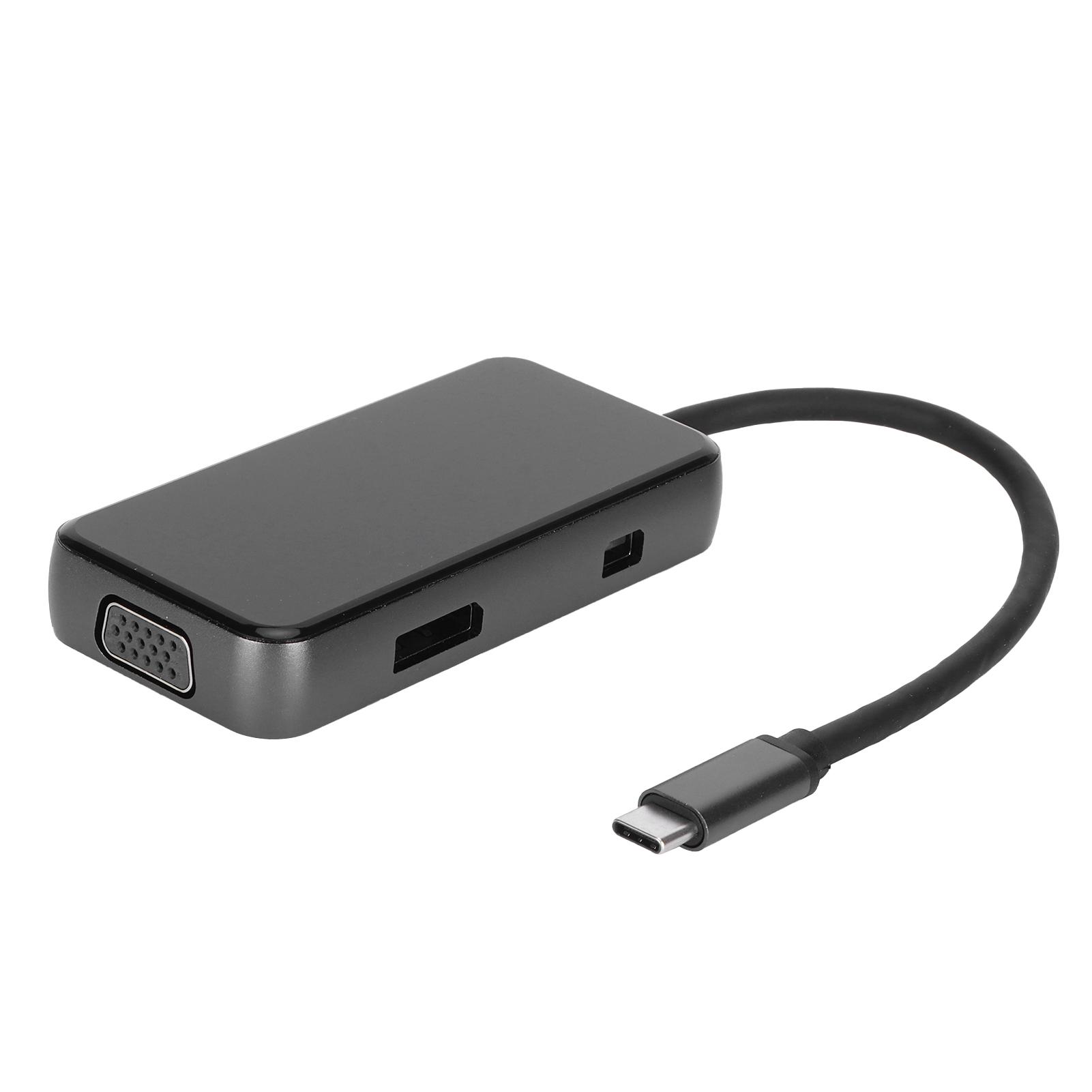 

Кабель-адаптер TypeC - PDHDTVVGADPMINIDP Портативный многопортовый преобразователь TypeC