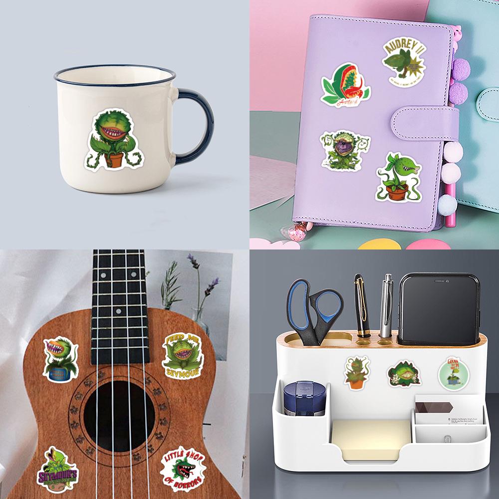 60 Little Shop of Horrors Graffiti Plant Stickers - Waterproof Guitar Decorations