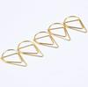 28mm Gold Water Drop Paperclips - Small Metal Clips Available
