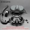 Low Volume Freediving Snorkeling Mask Anti-Fog Tempered Glass Soft Silicone Myopia Available Scuba Diving Goggles for Men Women