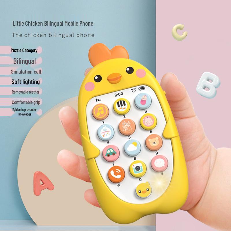 Bilingual Toy Phone: Children's Enlightenment & Learning with Remote Control Simulation Music