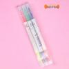 Dual-Tip Highlighter Set for Planners - Student Colored Outline Marker Pens