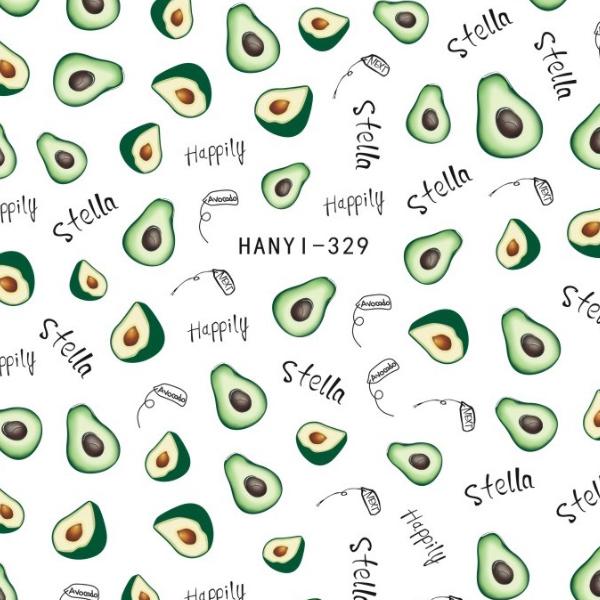 1 list Fruits 3D samolepky na nehty Medúzy Samolepící obtisky Příslušenství Manikúra Gel Polish Tipy Dekorace