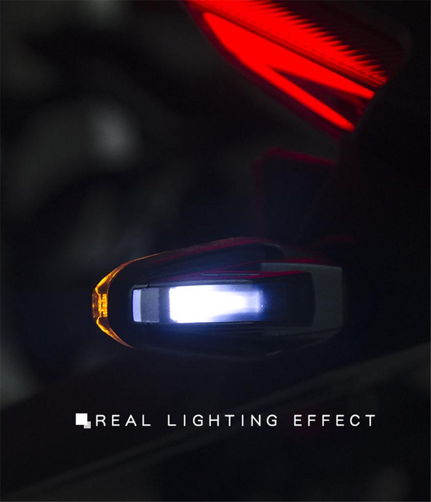 2pc Motorcycle Modified Turn Signals Waterproof Led Turn Lights DRL Dual Colors