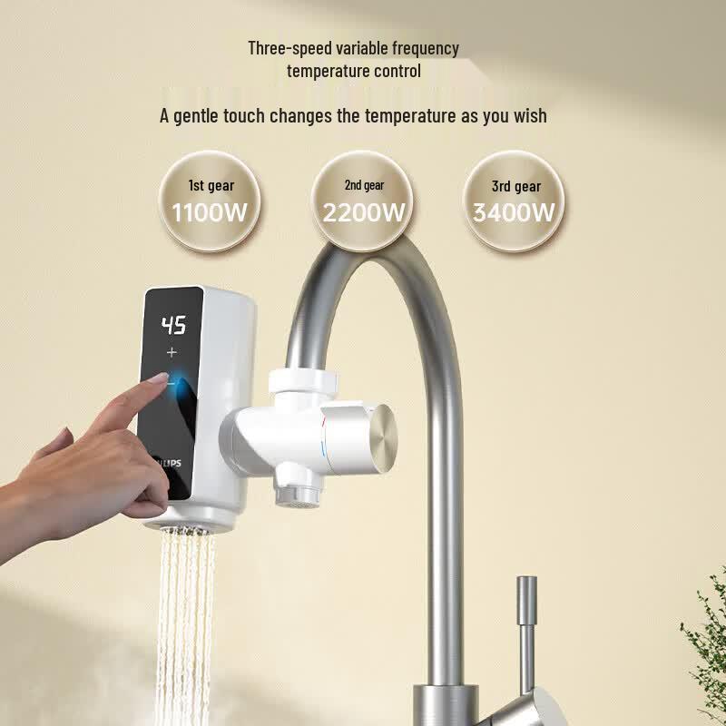 Philips Sofort-Elektro-Warmwasserhahn CN-Stecker (Adapter enthalten)