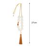 Auto Accessories Lotus Beads Car Pendant Resin Tassel Rearview Mirror Dangle Decor for Interior