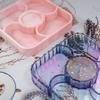 WTEMPO Fruit Storage Compartment Tray Dropper Mold Table Creative Fruit Tray Storage Box Silicone Mold