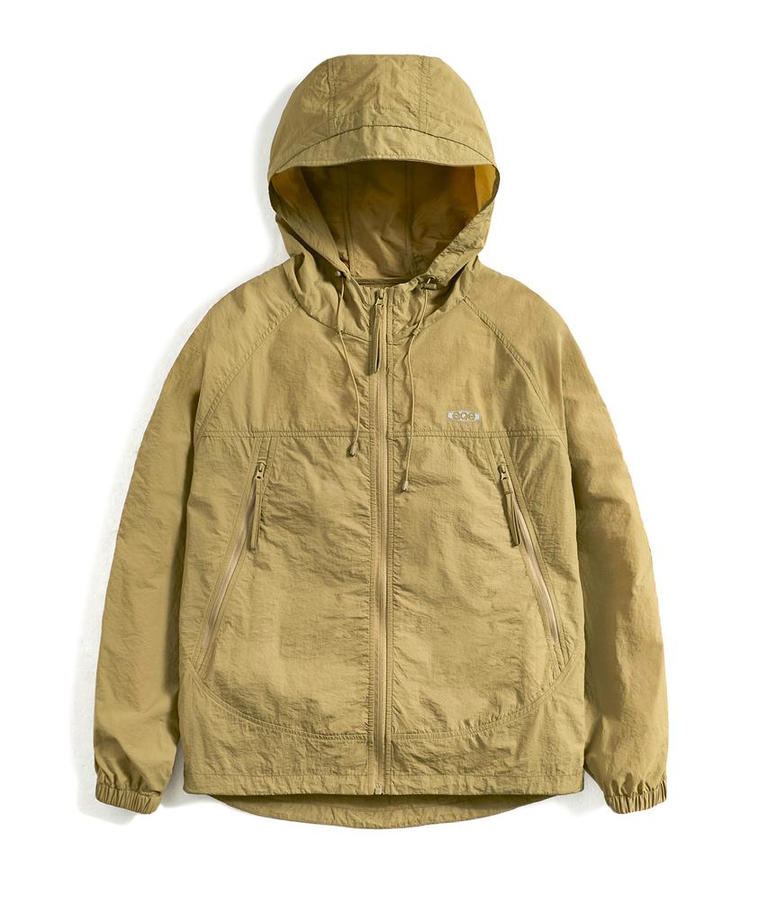 Fluke Ultra Light Packable Windbreaker Jacket Beige Fjk127