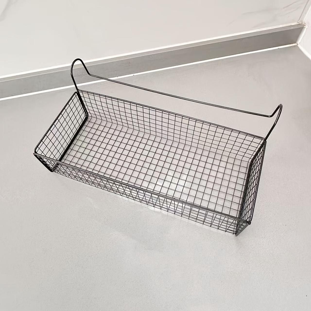 1pc Iron Bedside Storage Basket Mesh Design Space Saving Under Bed Shelf Bedroom Organizer and Storage Basket 3690₽
