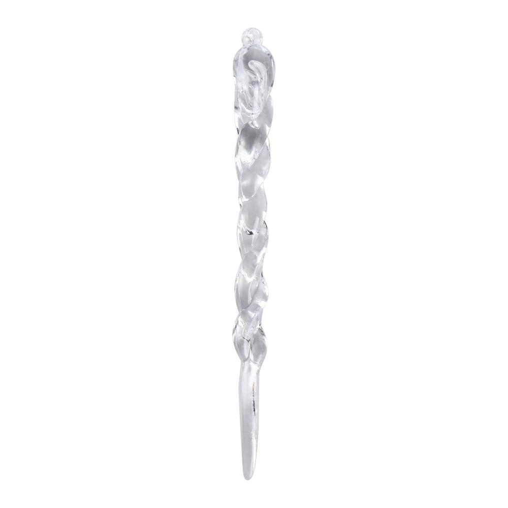 12Pcs Hanging Ice Strip Pendants Acrylic Christmas Tree Drop Ornament  Home