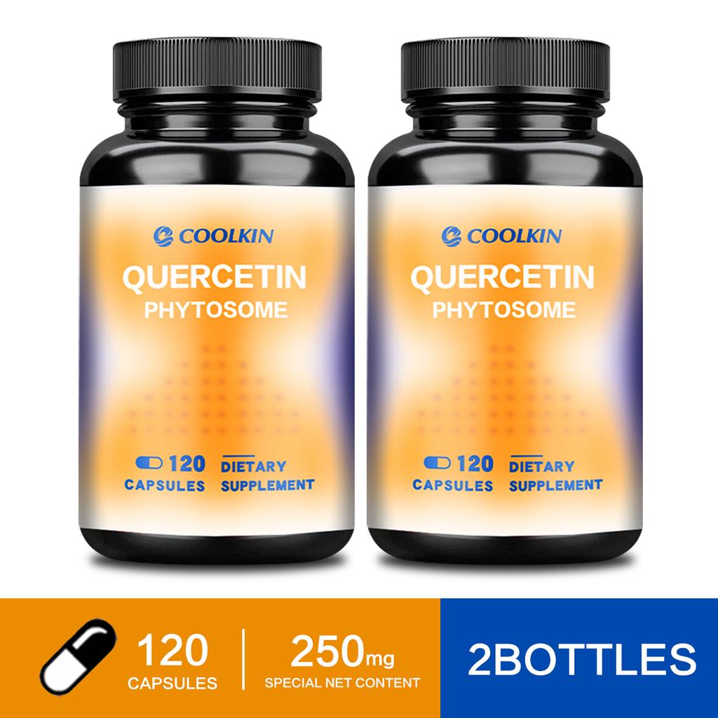 Integratore vegetale di quercetina, 250 mg, alto tasso di assorbimento, formula potente