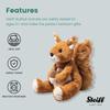 Steiff Phil Squirrel Teddy Soft Cuddly Fluffy Squirrel Plush Present Bear, Friends, Toy, Gift,