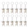 Creative Cat Pen Holder Keychain Cute Desk Decor Cat Figurine Key Ring Couple Family Keychain Pendant