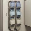 Shoe Rack Behind Door Bathroom Wall Shelf Slippers Drain Rack Multi-layer Storage Shelves No Punching Household Rack Supplies