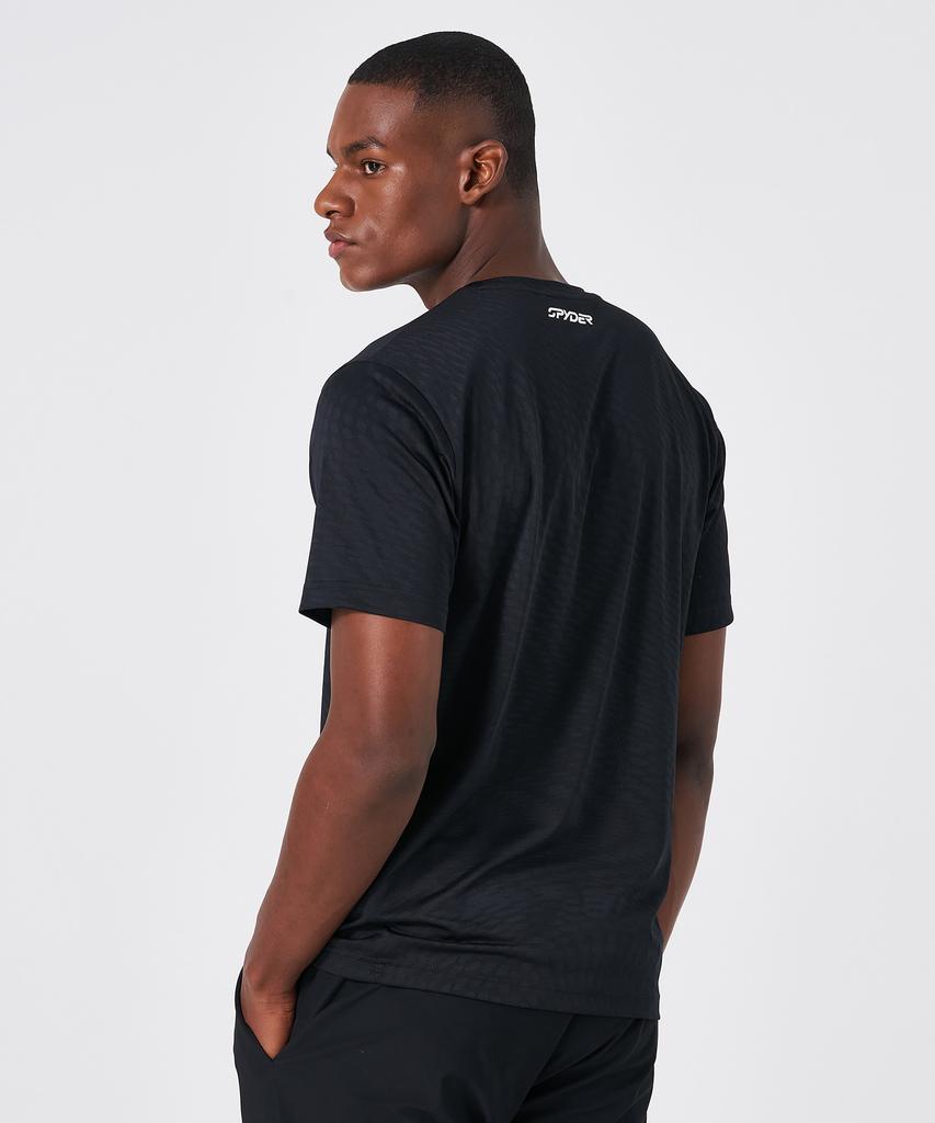 SPYDER Men'S Functional Jacquard Pattern T-Shirt Spkmcnrs206Mblk