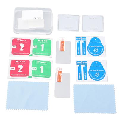 2 Set Pocket Camera Camera Screen Lens Protector Tempered Glass 2PCS Screen Film and Lens Protector