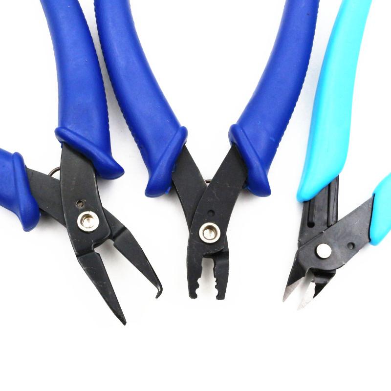 1PCS Bule Flush Side Shear Cutter Clipper Pinze per bordare per gioielli Strumenti di filo metallico Pinze per gioielli Kit di strumenti e attrezzature