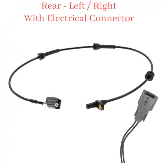 2 X ABS Wheel Speed Sensor & Connector Rear L/R Fits Nissan Leaf 11-22 Electric