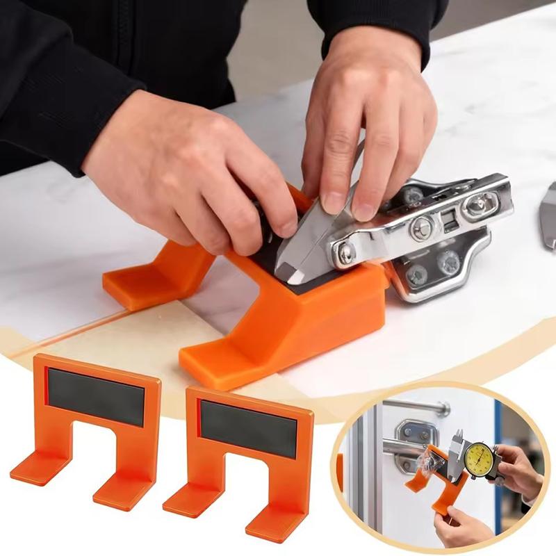 5 ks Magnetický distanční díl pro panty skříňových dveří s měřítkem 2mm Mezera Zarovnávací nástroj pro montáž skříňových dveří Magnetická šablona pro panty