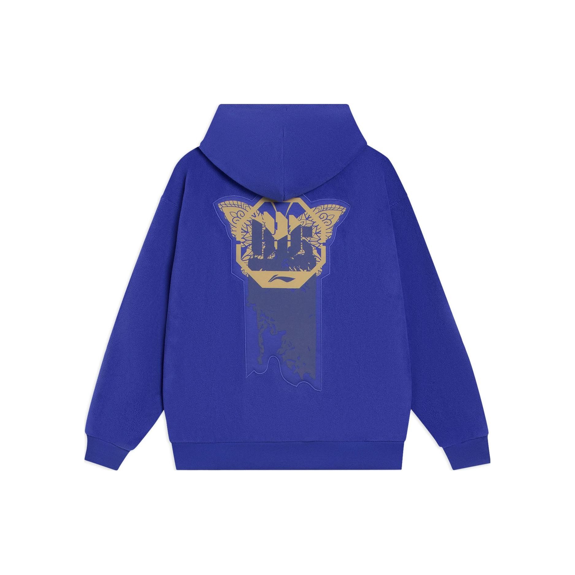 

Li Ning Badfive Series Letter Embroidery Loose Hoodie Women Hoodies Bright-Sapphire AWDSB94-4 S