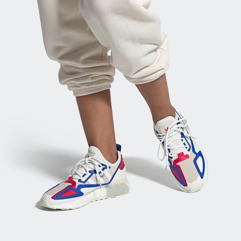 Women's Sneakers Adidas Originals ZX 2K Boost Mesh, Textile Breathable And Slip Resistant Breathable And Slip