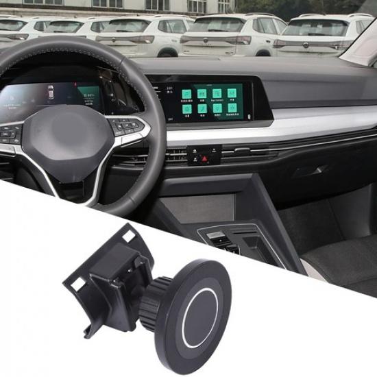 Magnetic Center Console Phone Mount Bracket For Volkswagen Golf 8 -2024