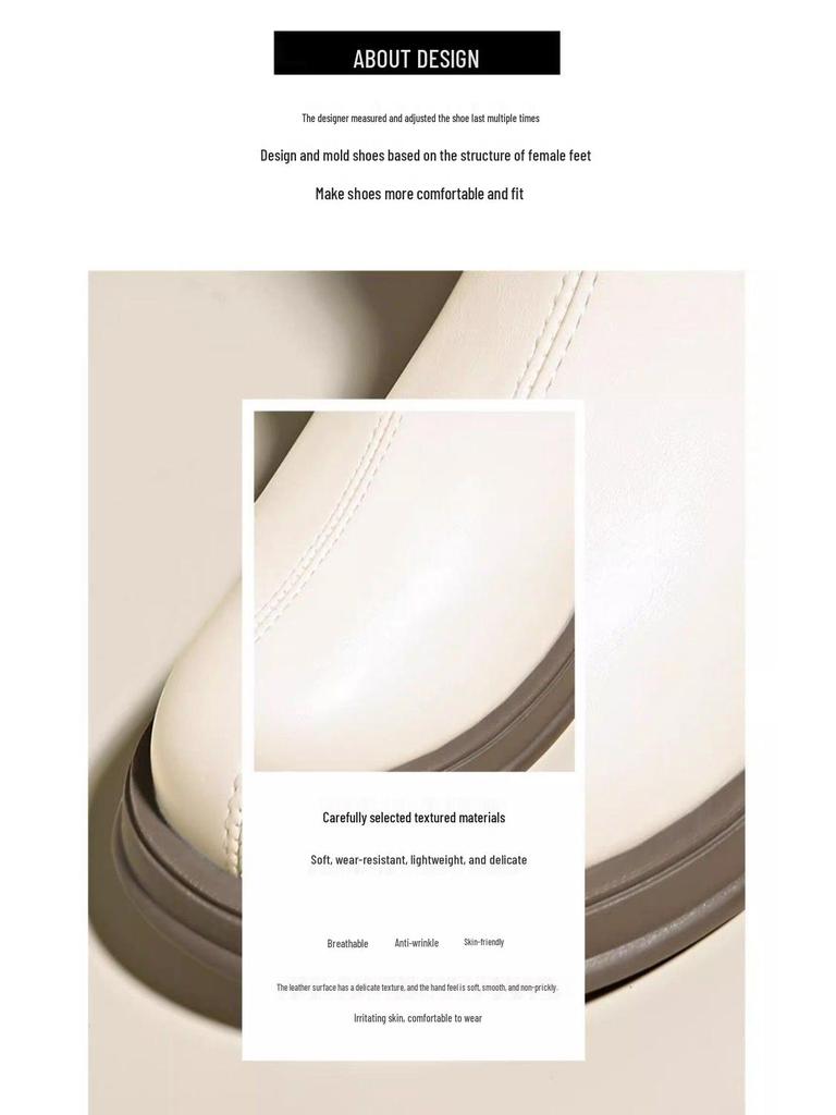 Women's Autumn/Winter 2025 British Style Real Leather Skinny Sock Boots with Back Zipper