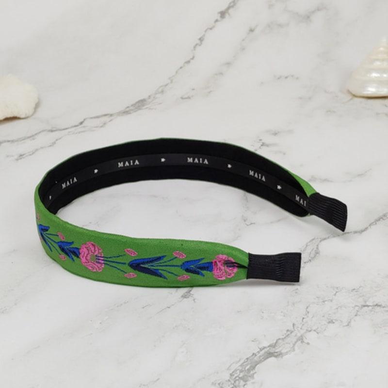 MAIA Rose Garden Headband - Green