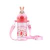 Water bottle cute three-dimensional animal doll children's plastic water cup 100mL cartoon creative strap portable elastic cover cup