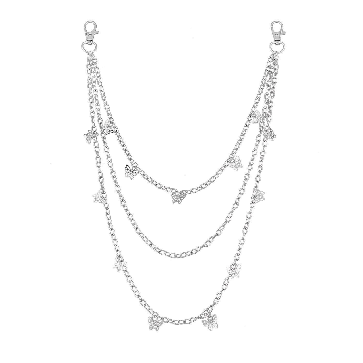 Fashion creative hollow butterfly waist chain women, personality temperament trend