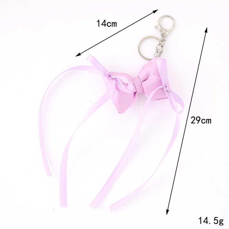 Mini Bowknot Pendant Bag Accessories Cute Decoration For Bag Fluffy Soft Accessories Women'S Phone Case Keychain Pendant